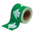 Brady 91290 BRA  TAPE ARROWWHITE/GREEN 4 INCH BY 30 YRDS