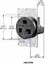 Hubbell-kellems HBL9308. Hubbell-Kellems  Straight Blade Receptacle