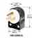 Hubbell-kellems HBL5266CA Hubbell-Kellems  Angled Plug