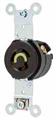 Hubbell-kellems HBL4710 Hubbell-Kellems  Locking Single Receptacle