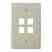 Leviton 41091-4TN Wp 4 Port Sg Mid La