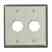 Leviton D6710-2S2 Wp Ind 2 Port Dg Ss