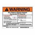 Brady 121084 B7569 5x7 Blk/red/wht 5/pk Arc Flash Lbl