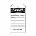 Brady 76198 Blank Accident Prevention Tag W/overlam