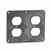 Leviton 3260-E 2g 2duplex Cover Plate