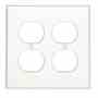 Leviton 80716-W Duplex Wallplate Turkiye