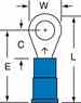 3m MVU14-10RK 3M  Vinyl Insulated Butted Seam Ring Tongue Terminal Turkiye