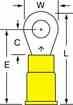 3m MV10-10RK 3M  Vinyl Insulated Brazed Seam Ring Tongue Terminal Turkiye