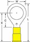 3m MV10-12RX 3M  Vinyl Insulated Brazed Seam Ring Tongue Terminal Turkiye