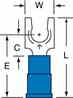 3m MVU14-10FLK 3M  Vinyl Insulated Butted Seam Locking Fork Terminal Turkiye