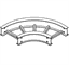 Cooper B-line 6A1290HB24 Cooper B-Line  Cable Tray 90° Horizontal Bend Turkiye