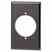 Leviton 80528-BLK Power Outlet Wallplate Turkiye