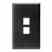 Leviton 41080-2EP Black Wallplate Box Mount 2 Turkiye