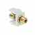 Leviton 40830-BWE White RCA Speaker Snap Turkiye