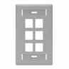 Leviton 42080-6GS Wallplate 6 Turkiye