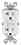 Leviton GFWT2FW 20 Amp Turkiye