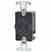 Leviton 7210-B Single Receptacle Turkiye
