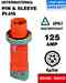 Leviton 5125P-6W Intl 125a Pn&sl Plug