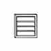 Broan 646 Plastic Louvered Wall Cap For 6