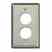 Leviton D6710-1S2 W/plt Ind 2pt Sngl Ss