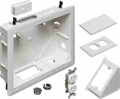 Arlington TVB810 Recessed Electrical Box Kit White Turkiye
