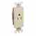 Leviton 16241-I Ivory Recept Pkd