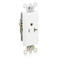 Leviton 16351-W 20A Decora Single Receptacle