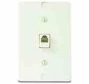 Leviton 40253-W Telephone Wall Jack