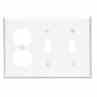 Leviton 80721-W Comb Wallplate