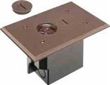 Arlington FLBR101BR Rectangular Floor Box Assembly