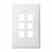 Leviton 41091-6WN W/plt 6