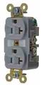 Hubbell-kellems HBL5362GY Hubbell-Kellems  Single Receptacle
